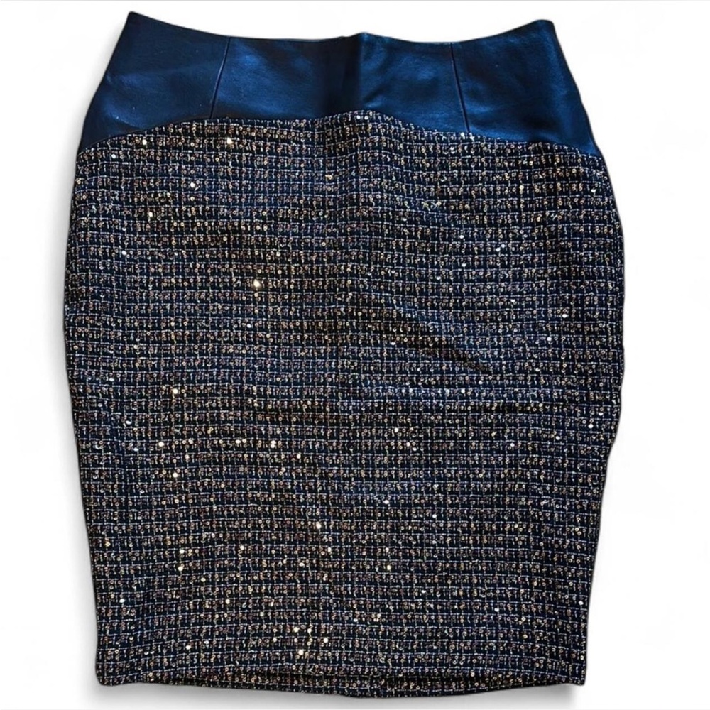 The Limited Black Sequin Pencil Skirt